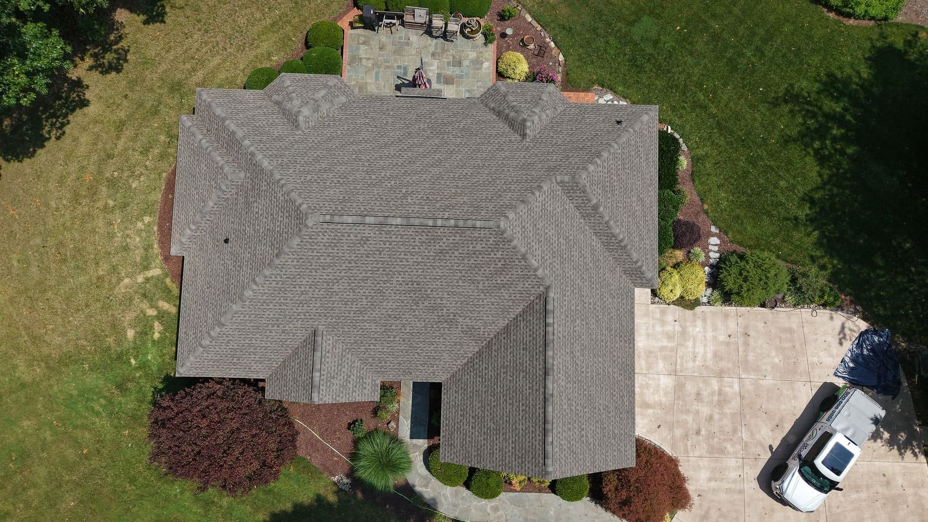Architectural shingle replacement — after